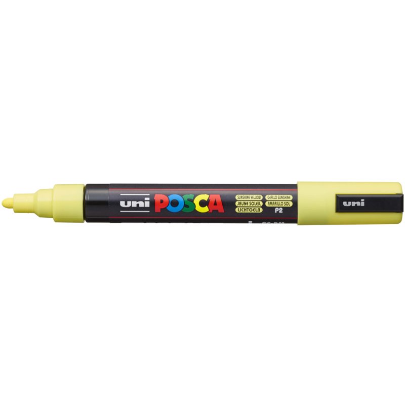 POSCA marqueur pigmenté PC-5M JP, rond, jaune paille, 1,8-2,5 mm